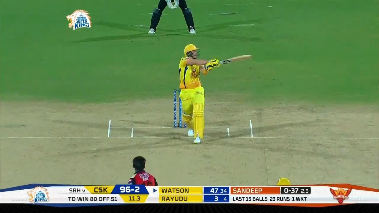 M41: CSK vs SRH – Shane Watson Six background