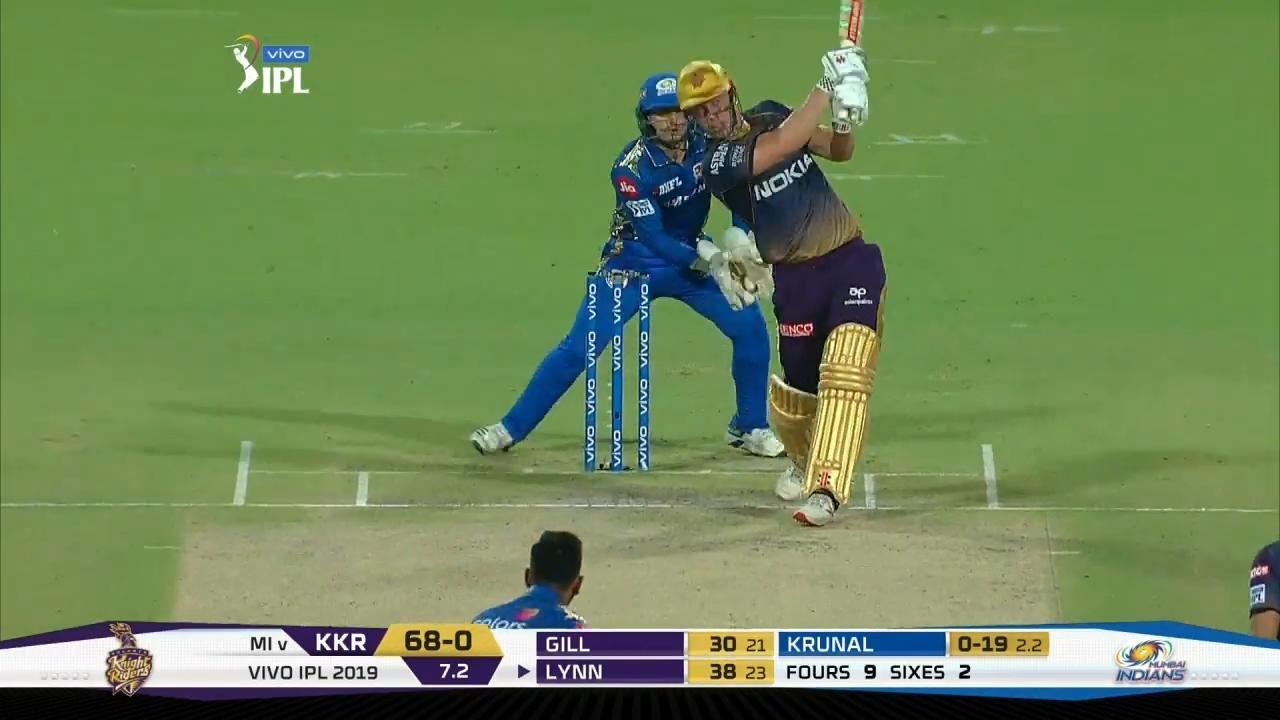 M47: KKR vs MI – Chris Lynn Six