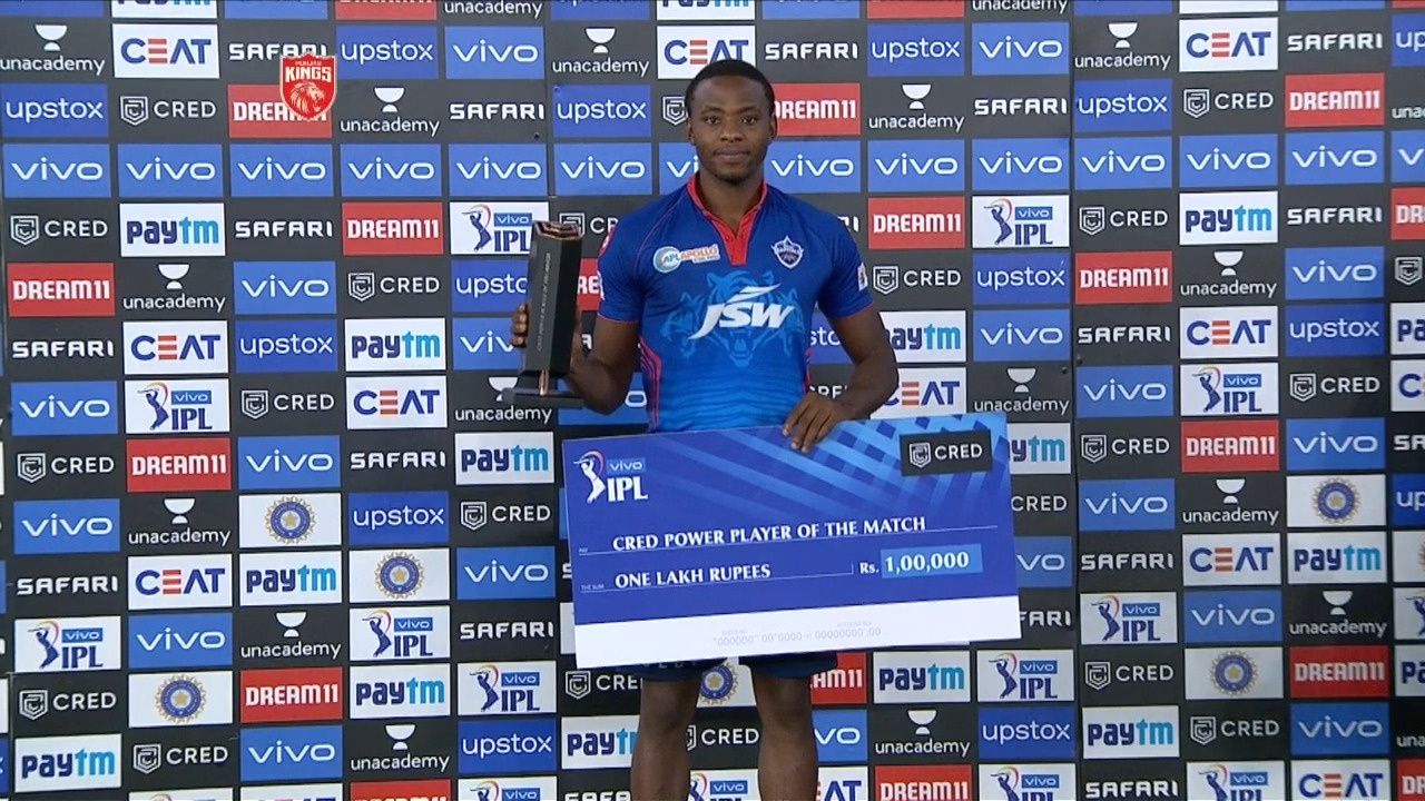 M29: PBKS vs DC – CRED Power Player of the Match – Kagiso Rabada