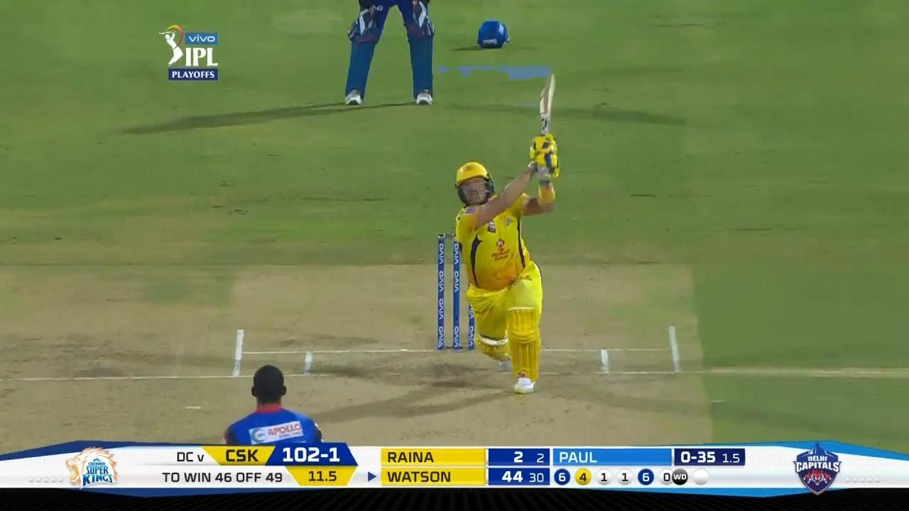 Q2: CSK vs DC – Shane Watson Six