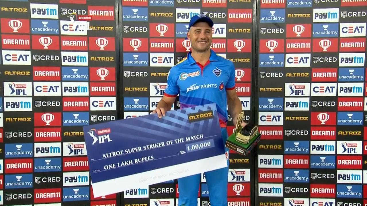 M19: RCB vs DC – Altroz Super Striker of the Match – Marcus Stoinis