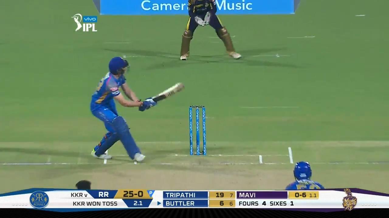 M49: KKR vs RR – Jos Buttler Six