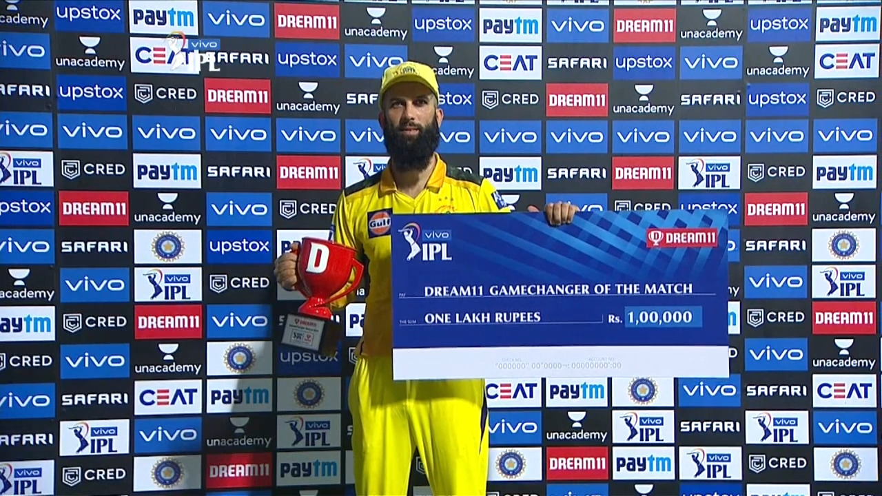 M12: CSK vs RR – Dream11 GameChanger of the Match – Moeen Ali