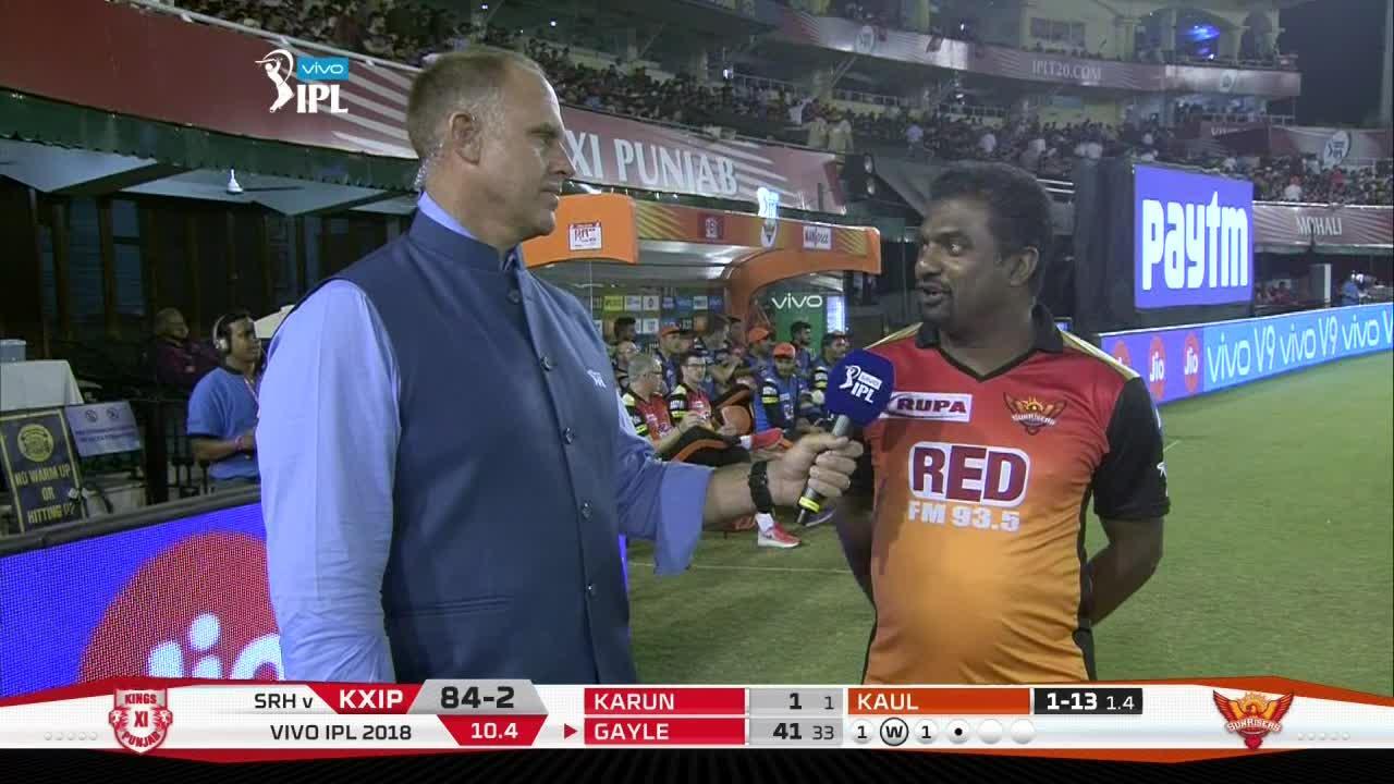 M16: KXIP vs SRH – Muttiah Muralitharan Interview