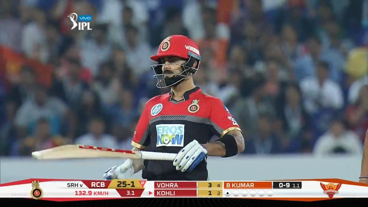 Captain Virat Kohli's lone act - 39 (30)