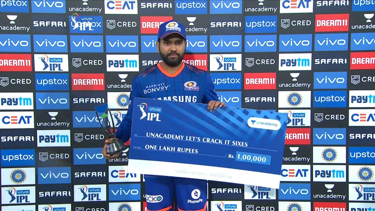 M13: DC vs MI – Unacademy Lets Crack It Sixes of the Match – Rohit Sharma