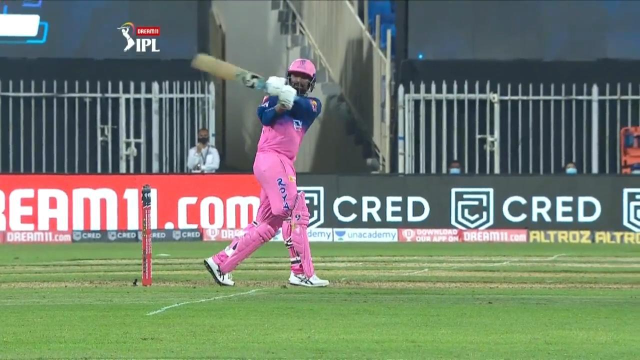 M09: RR vs KXIP – Rahul Tewatia Six