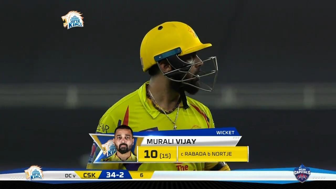 M07: CSK vs DC – Murali Vijay Wicket