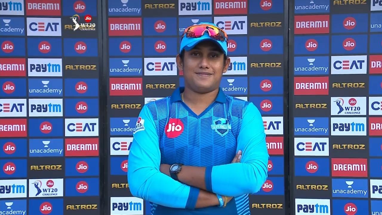 M03: Trailblazers vs Supernovas – Chamari Athapaththu Interview background