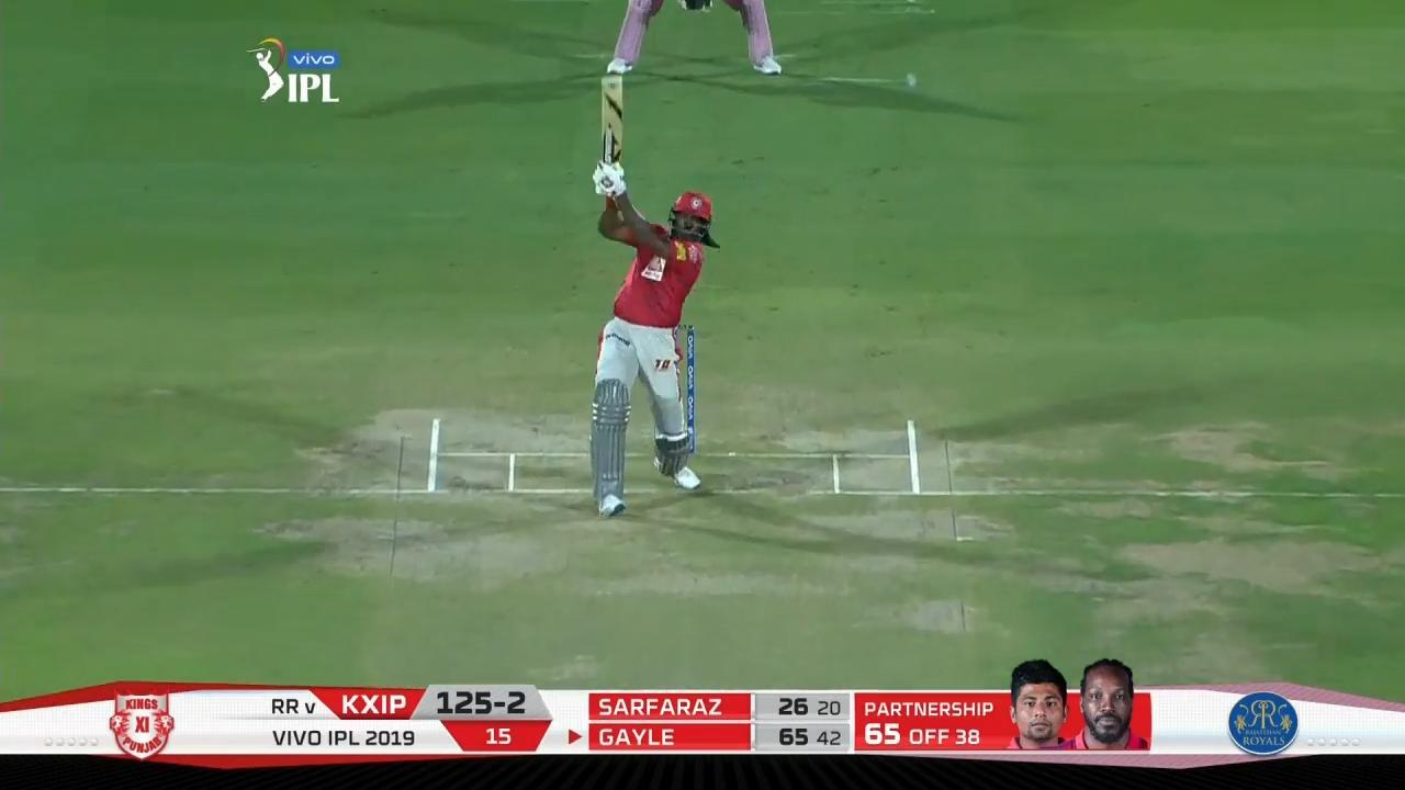 M04: RR vs KXIP – Chris Gayle Six