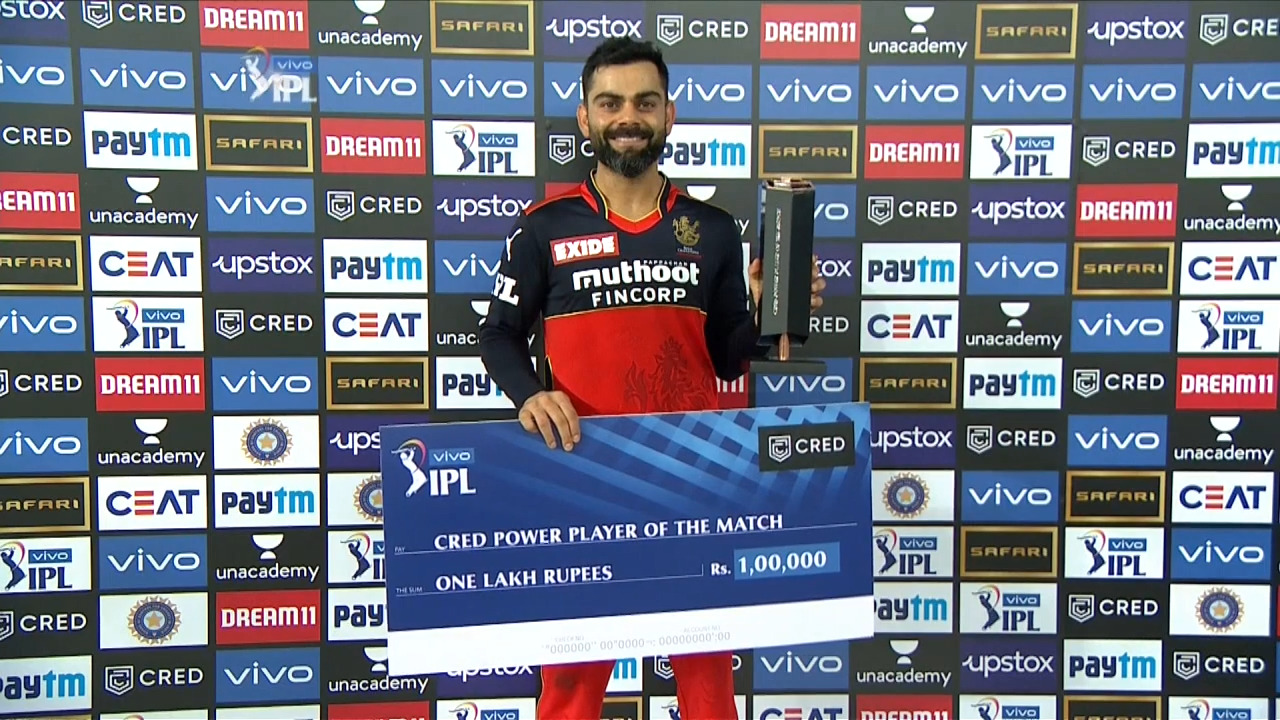 M39: RCB vs MI – CRED Power Player of the Match – Virat Kohli background