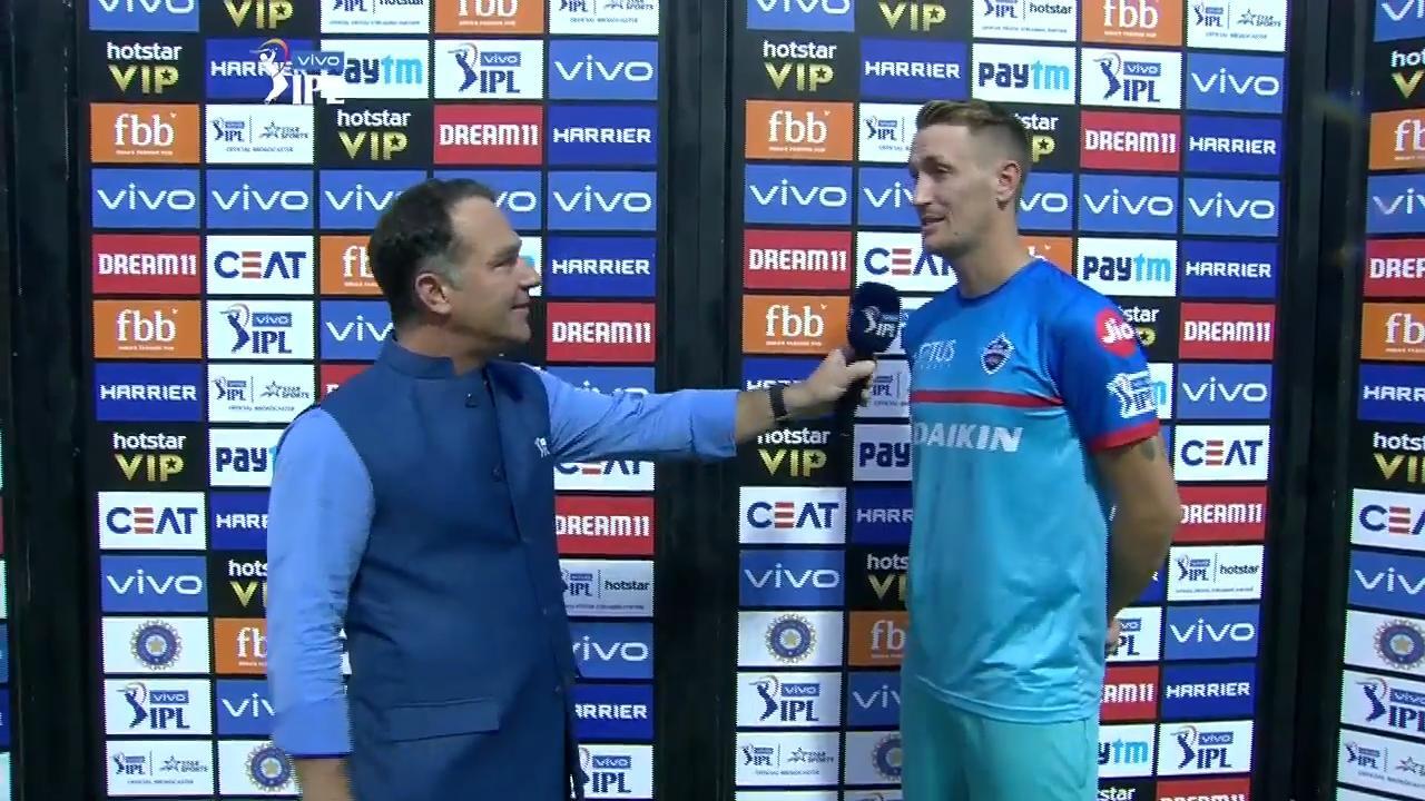 M37: DC vs KXIP – Chris Morris Interview background