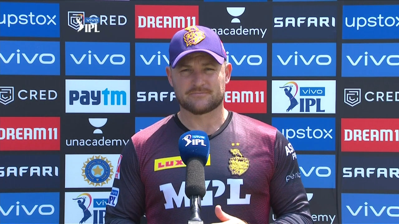 M10: RCB vs KKR – Brendon McCullum Interview background