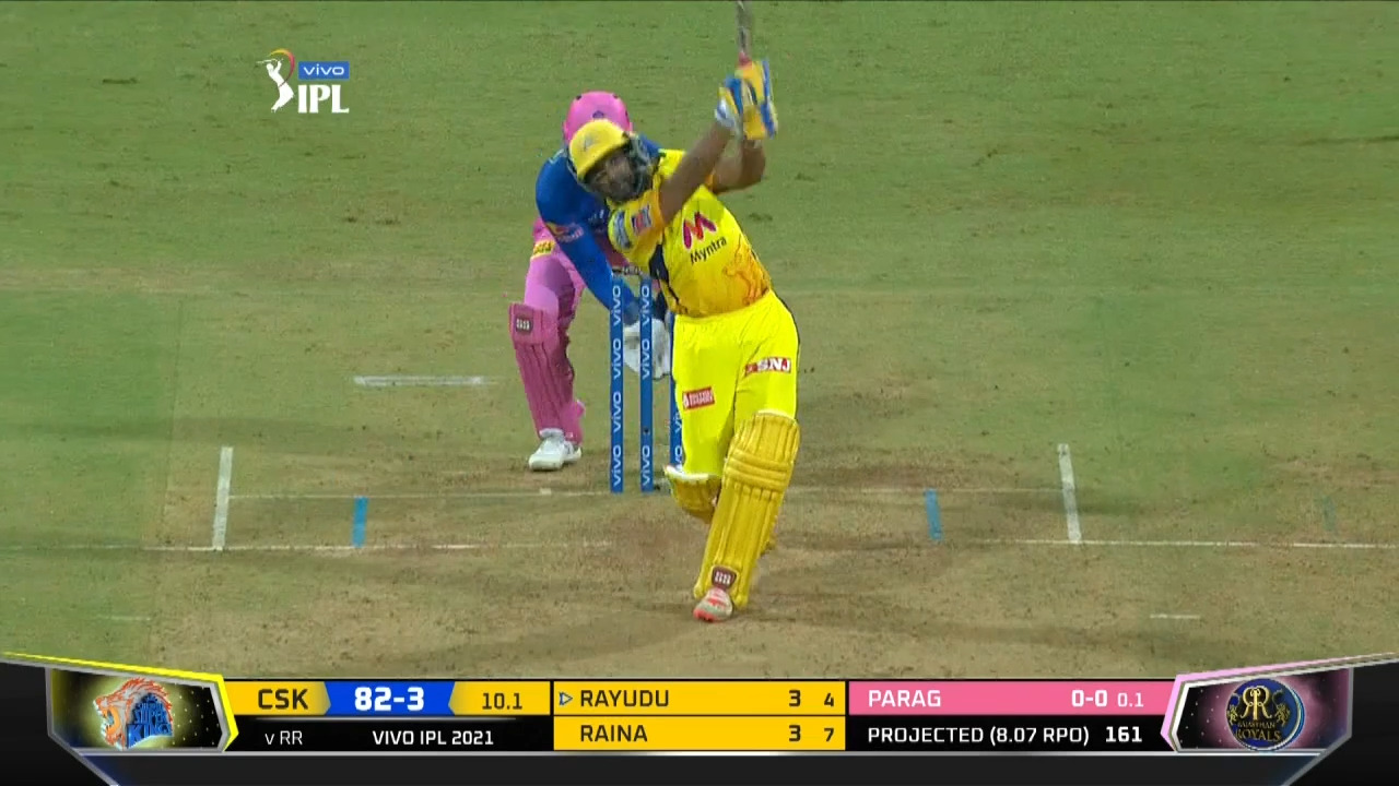 M12: CSK vs RR – Ambati Rayudu Six