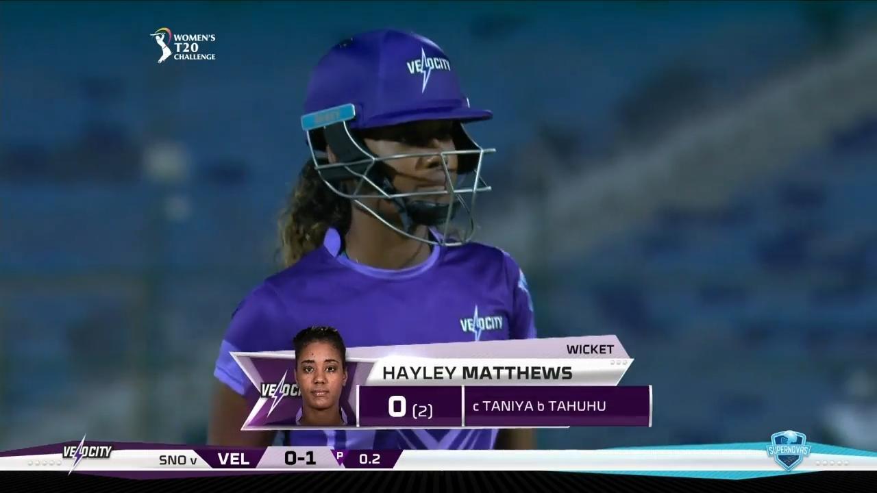Final: Supernovas vs Velocity – Hayley Matthews Wicket