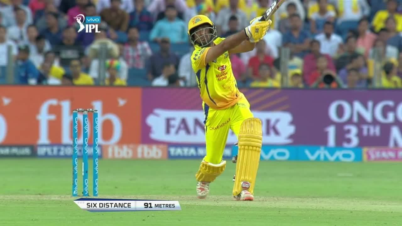 M46: CSK vs SRH – Ambati Rayudu Six