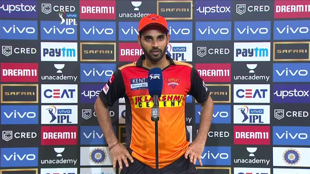 M52: RCB vs SRH – Bhuvneshwar Kumar Interview background