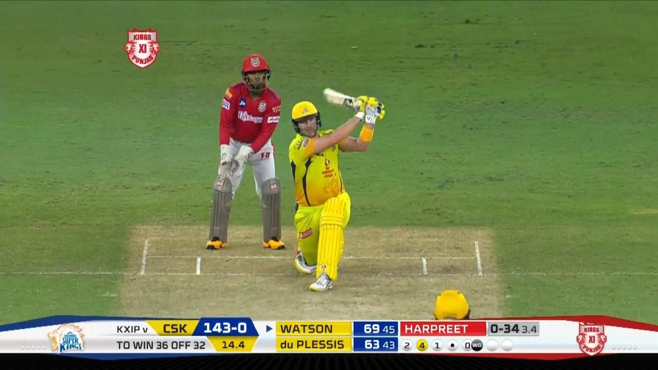 M18: KXIP vs CSK – Shane Watson Six background
