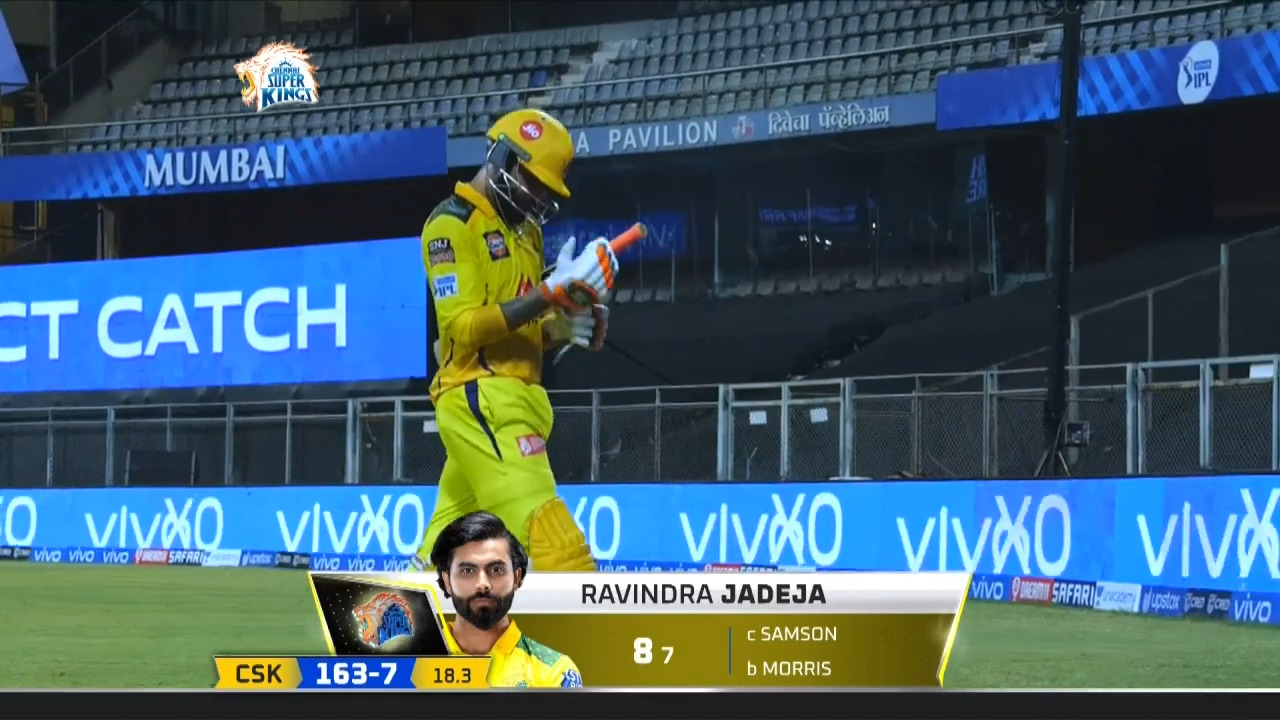 M12: CSK vs RR – Ravindra Jadeja Wicket
