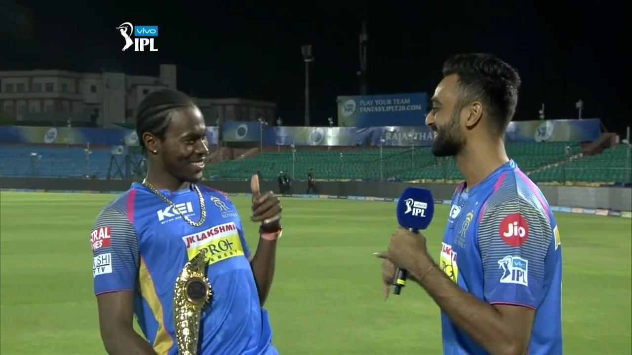 When JJs - Jaydev and Jofra - united for RRs background