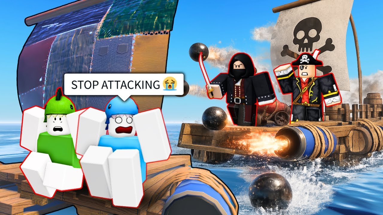 ROBLOX Rusty Rafts ⚓️ FUNNY MOMENTS (BOSS FIGHT)