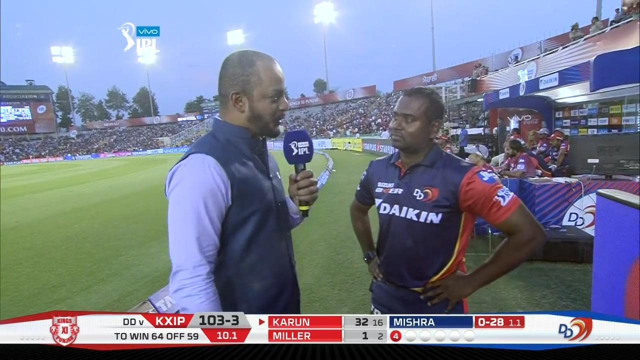 M02: KXIP vs DD – Sridharan Sriram Interview background