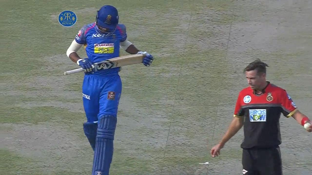 M53: RR vs RCB – Krishnappa Gowtham Wicket