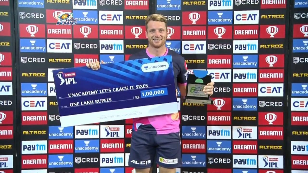 M20: MI vs RR – Unacademy Lets Crack It Sixes of the Match – Jos Buttler