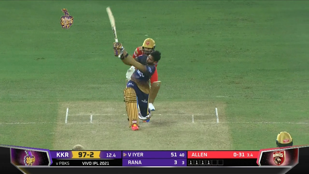 M45: KKR vs PBKS – Venkatesh Iyer Six background