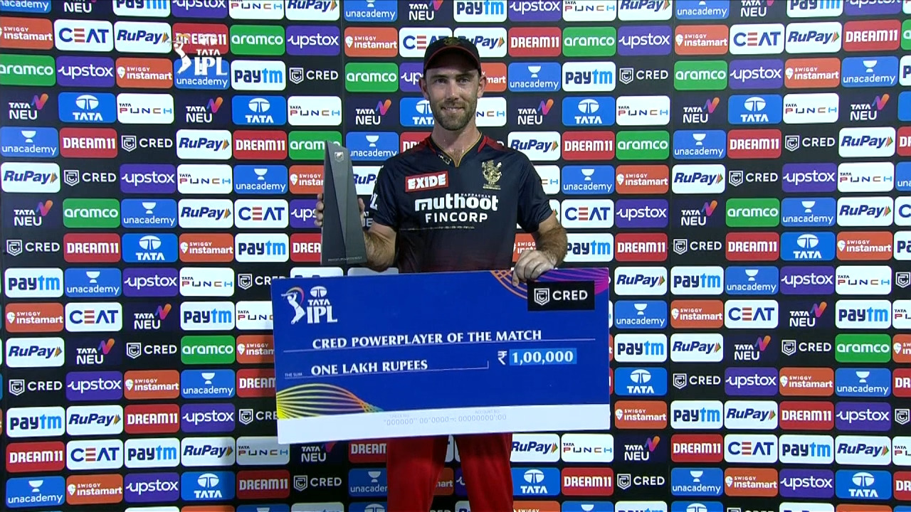 M67: RCB vs GT – CRED Power Player of the Match – Glenn Maxwell
