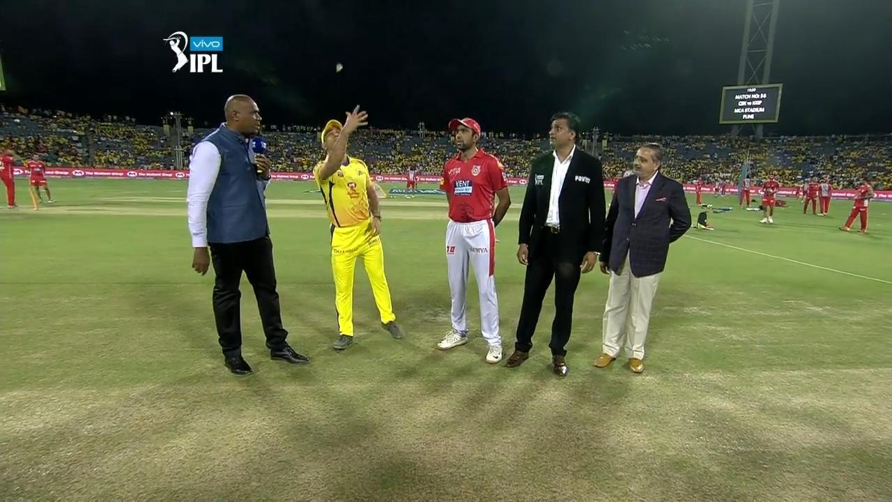 M56: CSK vs KXIP – Toss