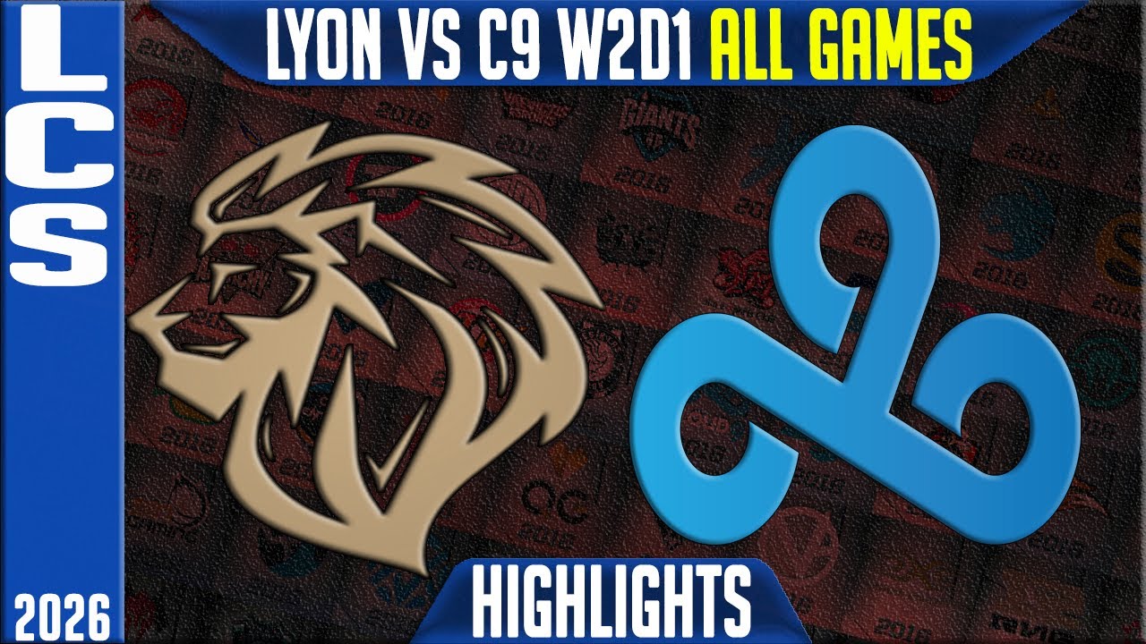 LYON vs C9 Highlights ALL GAMES | LCS W2D1 2026 Swiss | Lyon vs Cloud9