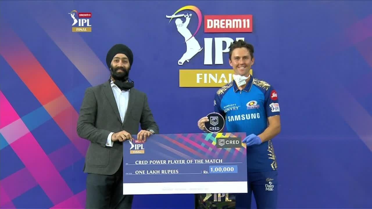 Final: MI vs DC – CRED Power Player of the Match – Trent Boult