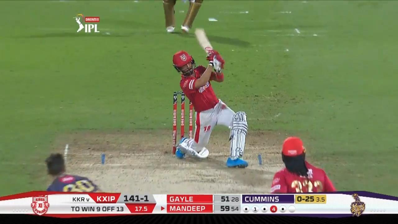 M46: KKR vs KXIP – Mandeep Singh Six