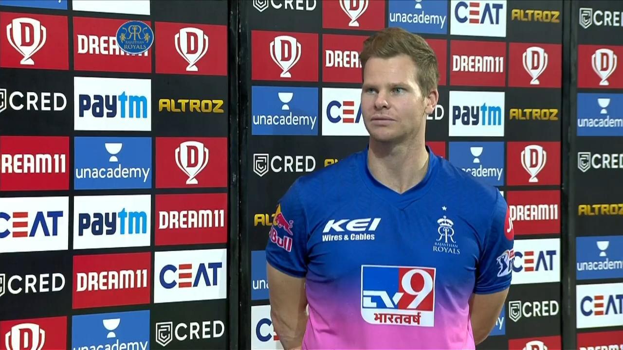 M45: RR vs MI – Post Match Presentation background