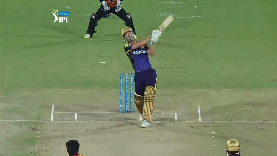 M54: SRH vs KKR – Chris Lynn Six