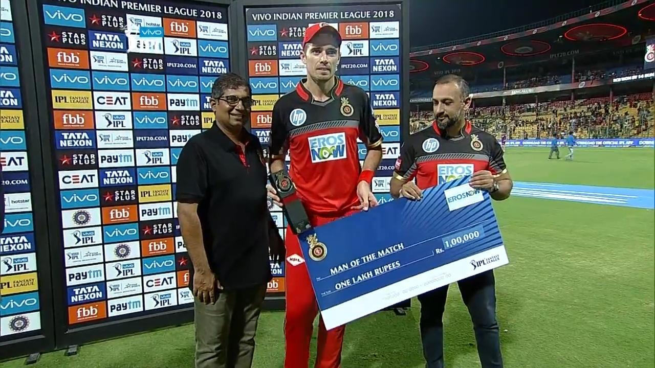 M31: RCB vs MI – Man of the Match – Tim Southee background