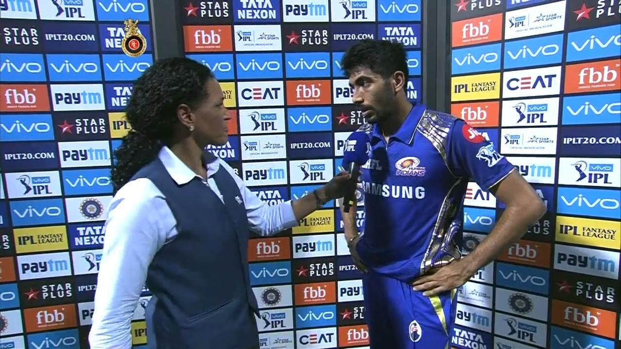 M31: RCB vs MI – Jasprit Bumrah Interview