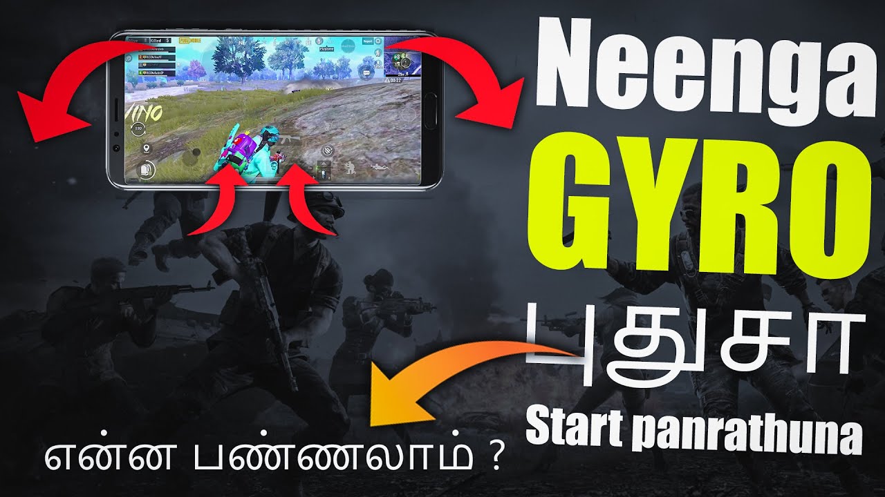 How to start Gyroscope in Pubgm for begginers in tamil | Pubg mobile tips and tricks | Vino Gaming background