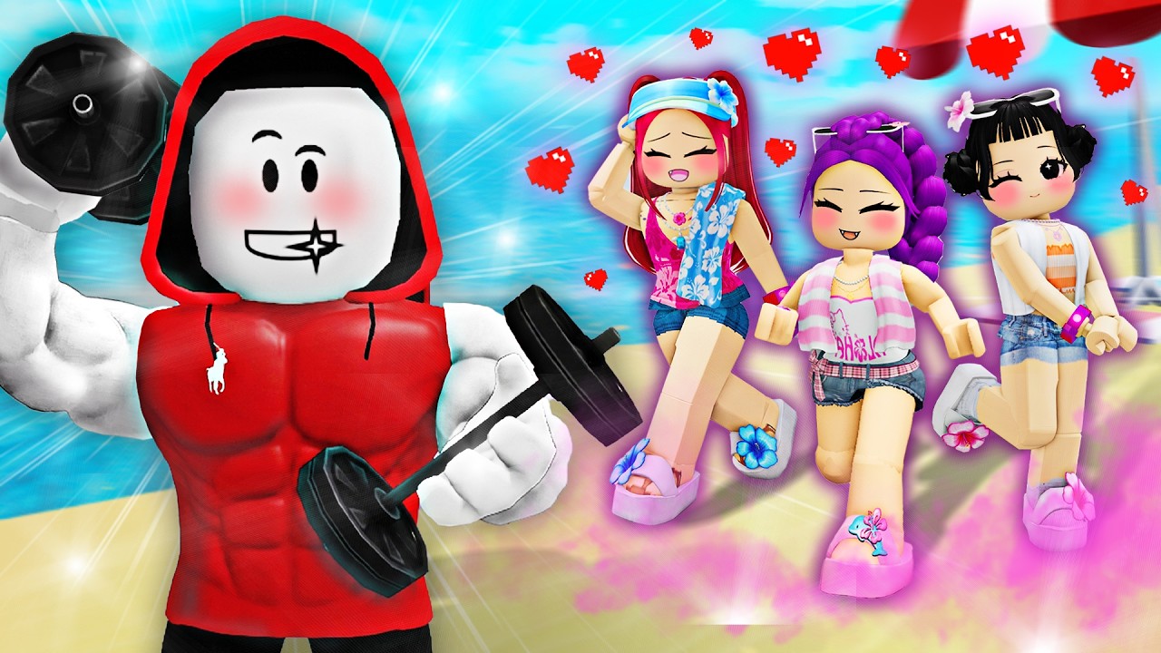 JJ Strong On Summer Vacation LOVE CURSE In Roblox?! - Maizen Roblox background