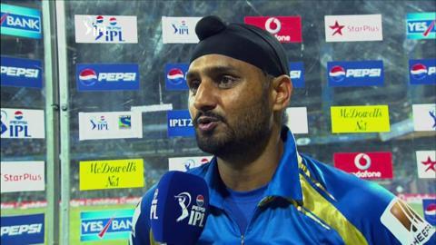 M10: MI vs DD – Harbhajan Singh Interview background