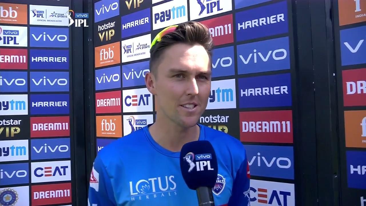 M53: DC vs RR – Trent Boult Interview background