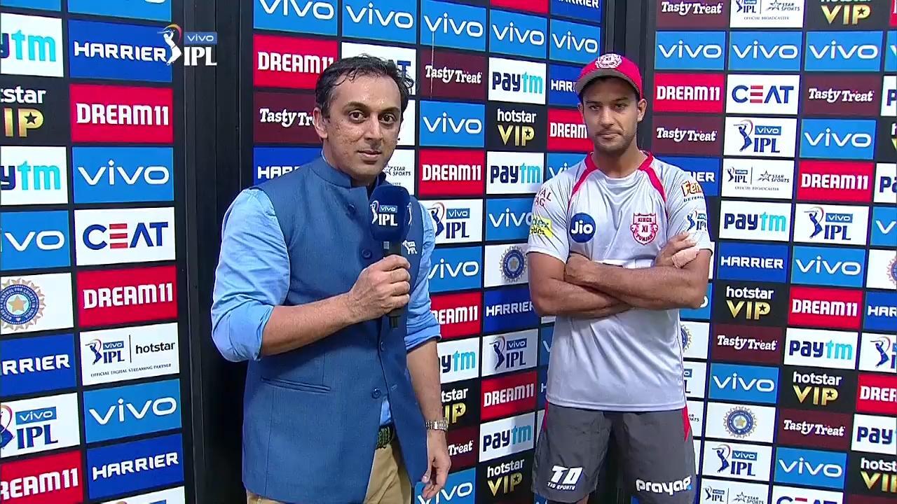 M24: MI vs KXIP – Mayank Agarwal Interview background