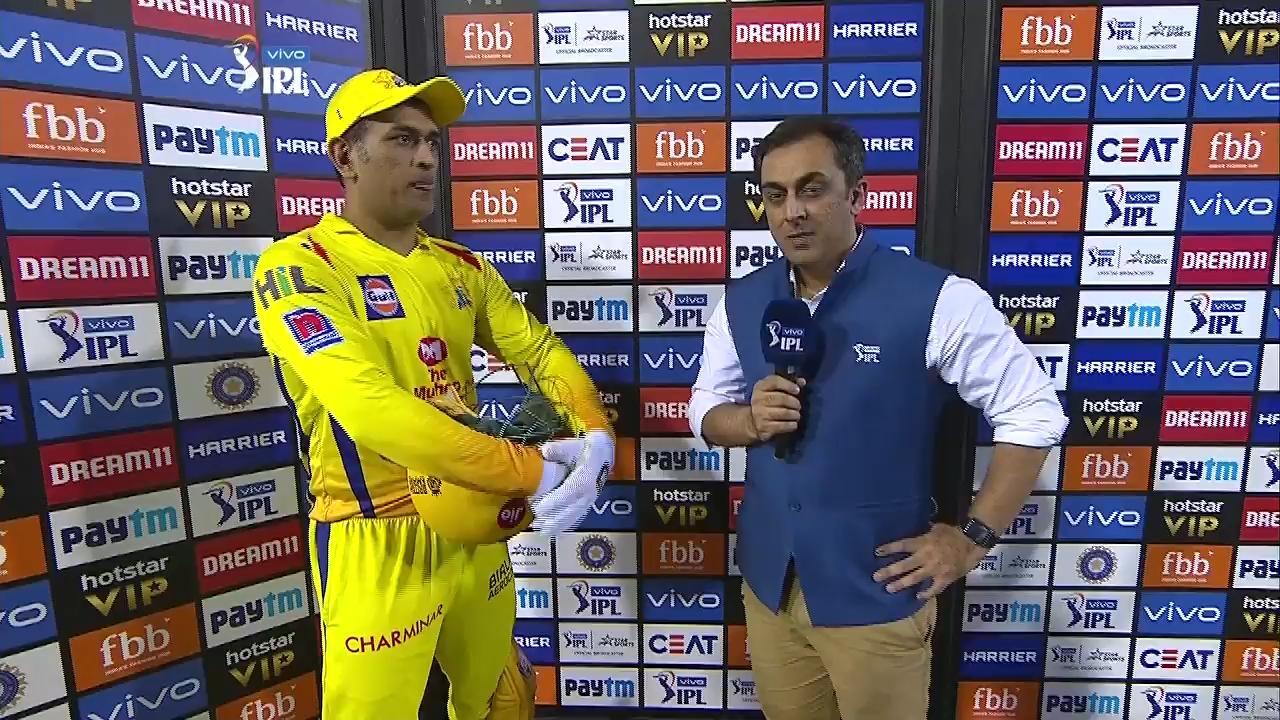 M55: KXIP vs CSK – MS Dhoni Interview