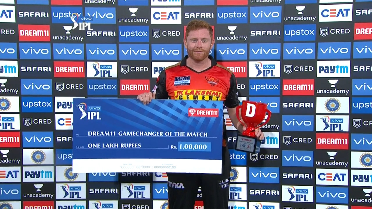 M14: PBKS vs SRH – Dream11 GameChanger of the Match – Jonny Bairstow
