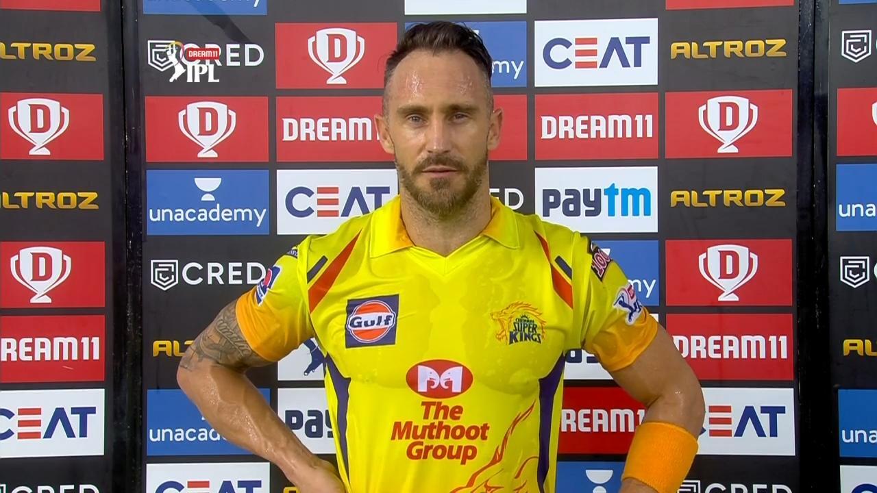 M18: KXIP vs CSK – Faf du Plessis Interview background