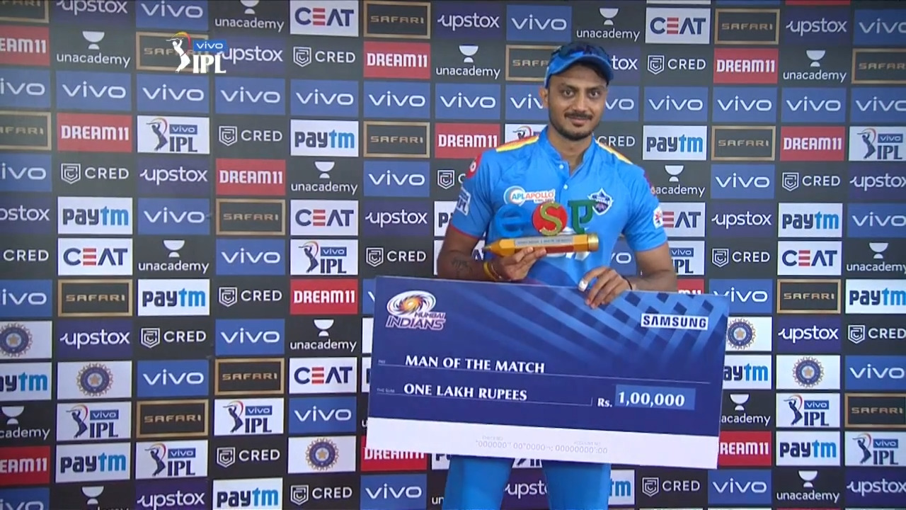 M46: MI vs DC – Man of the Match – Axar Patel