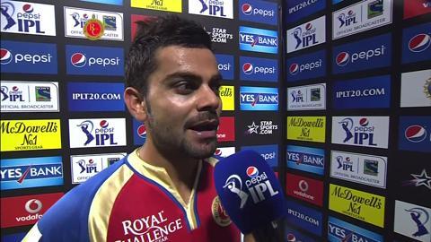 M11: RCB vs KKR – Virat Kohli Interview background