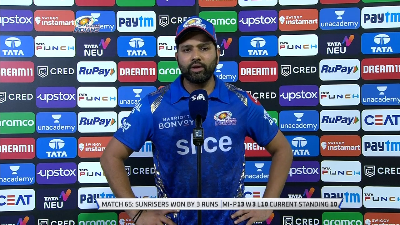 M65: MI vs SRH – Rohit Sharma Interview