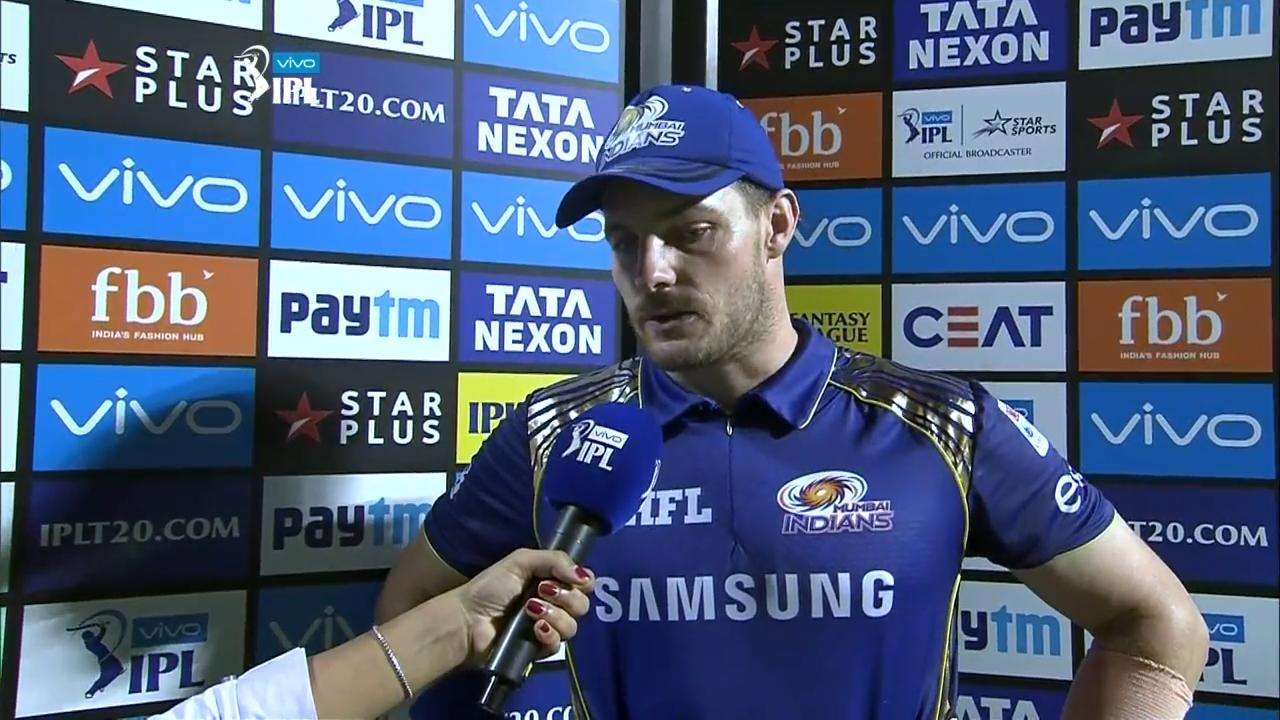 M27: CSK vs MI – Mitchell McClenaghan Interview background